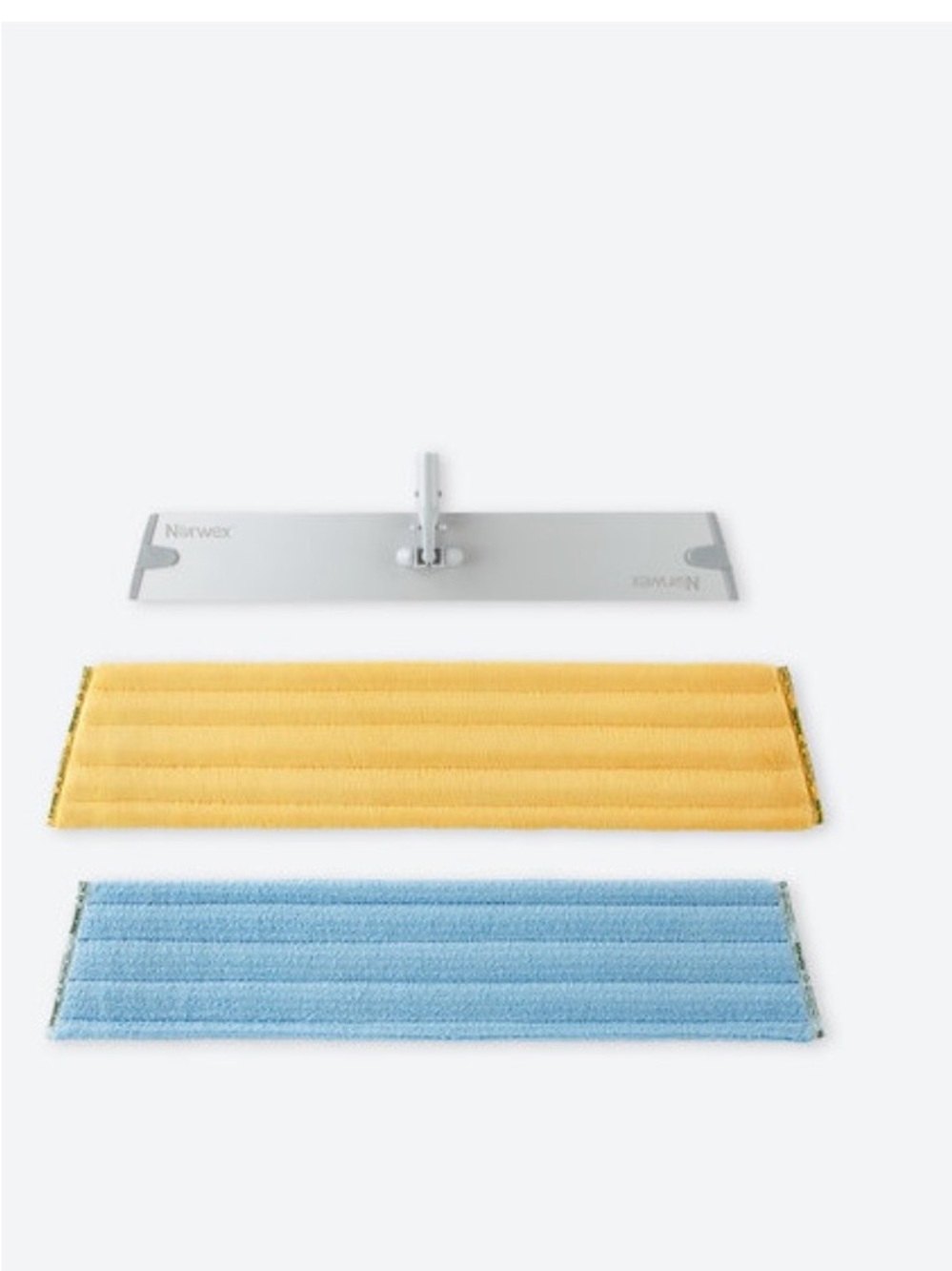 Norwex XL Superior Mop base - Yellow and Light Blue Pads